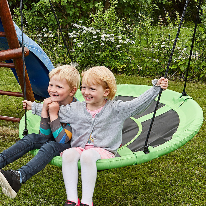 Rundgynge grøn/sort Ø110 cm - Nordic Play